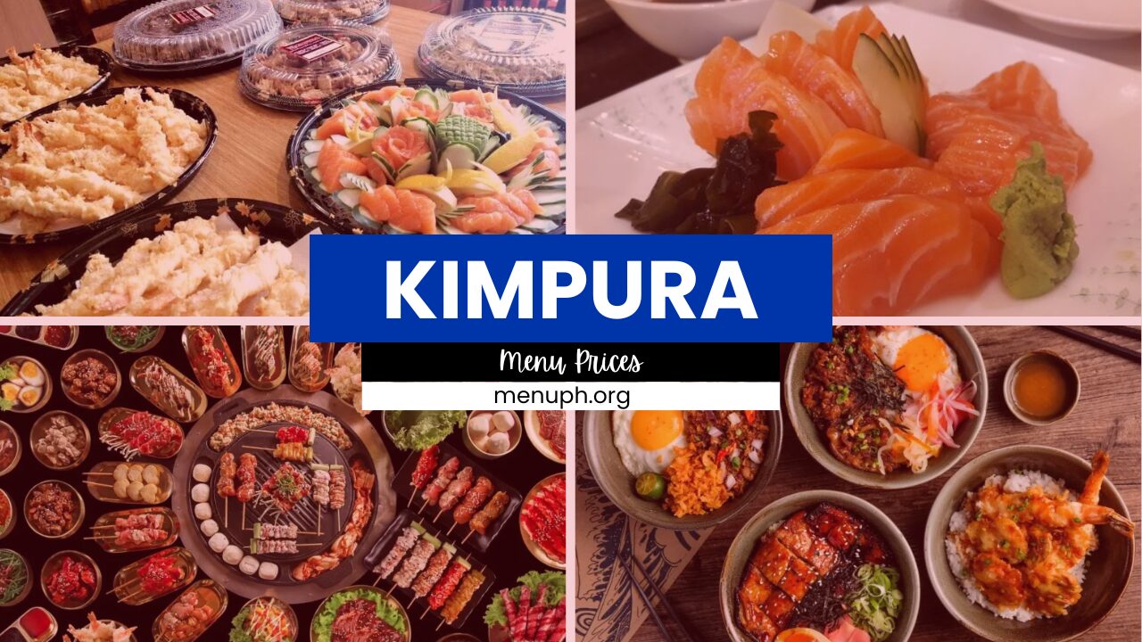 Kimpura Menu Philippines Updated Prices