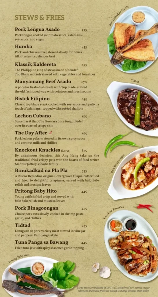 Abe Philippines Fries and others Menu