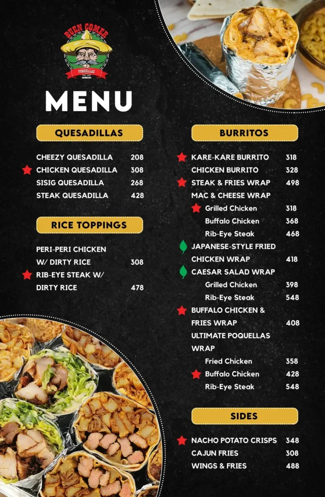 Buen Comer Menu Singapore