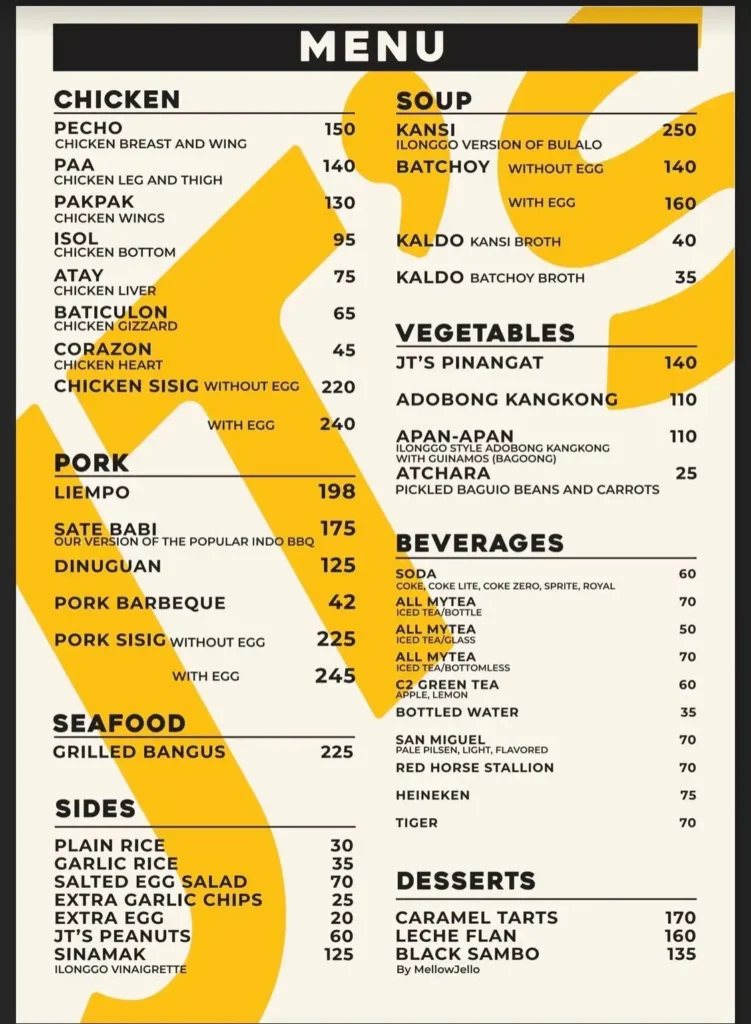 Jt Menu