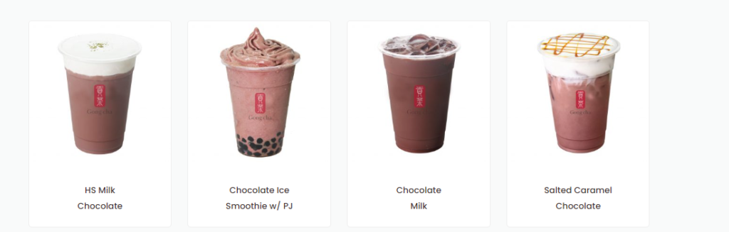 Gong Cha Menu