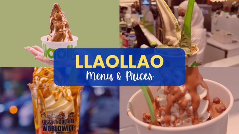 LLAOLLAO MENU PHILIPPINES & UPDATED PRICES 2024