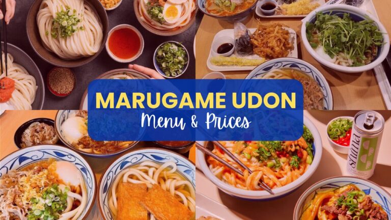 Marugame Udon Philippines Menu Prices Updated 2024