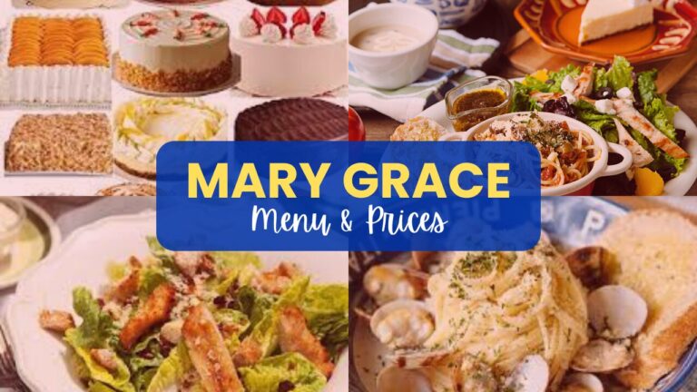 Mary Grace Cafe Philippines Menu Prices Updated 2024