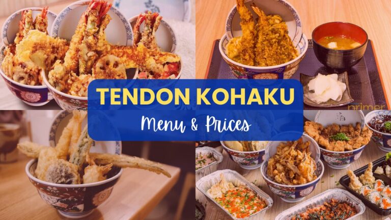 Tendon Kohaku Menu Philippines Prices Updated 2024