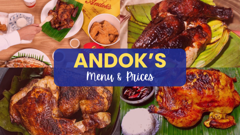 Andok’s Philippines Menu Prices Updated 2024