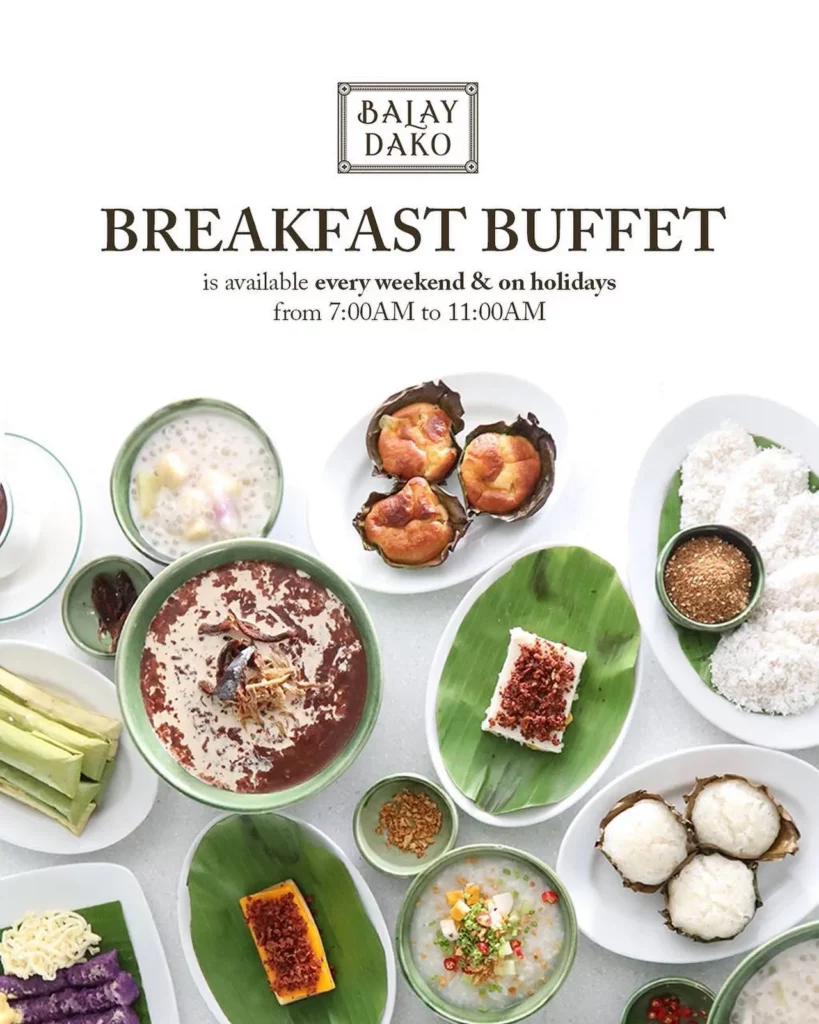Balay Dako Menu Breakfast Buffet
