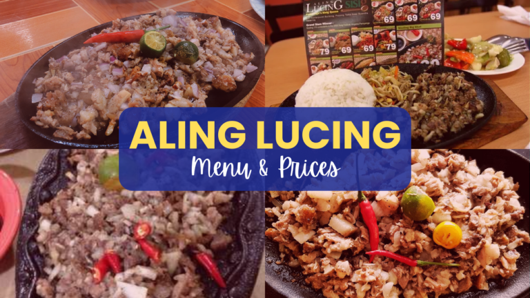 Aling Lucing Menu Prices Philippines Updated 2024