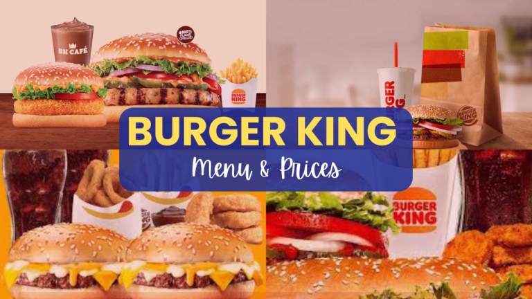 Burger King Philippines Menu Prices Updated 2024