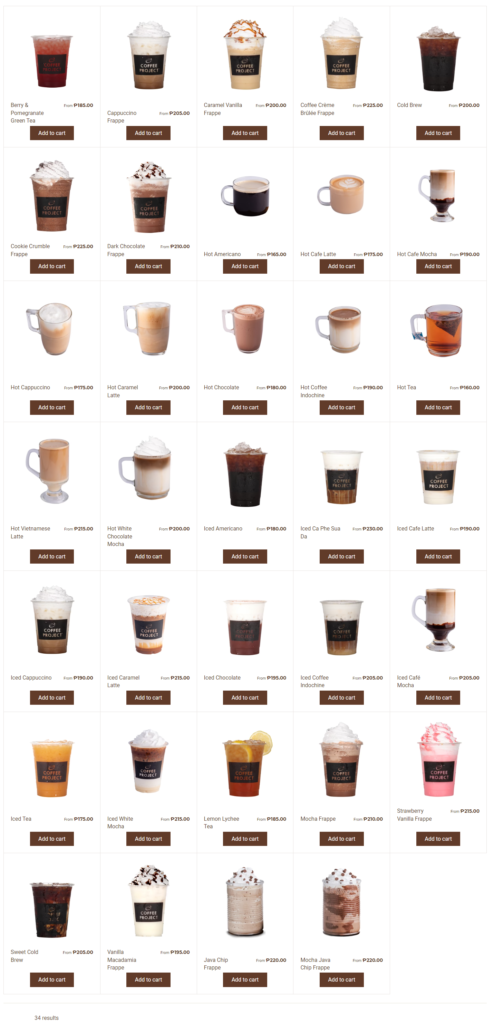 Coffee-Project-Drinks-Menu