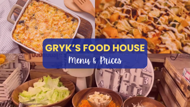 Gryk’s Food House Menu Philippines Prices Updated 2024