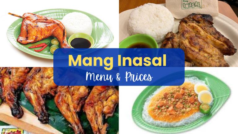 Mang Inasal Menu Philippines Prices Updated 2024