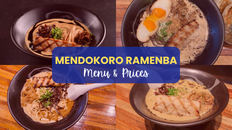 Mendokoro Ramenba Philippines Menu & Prices Updated 2024