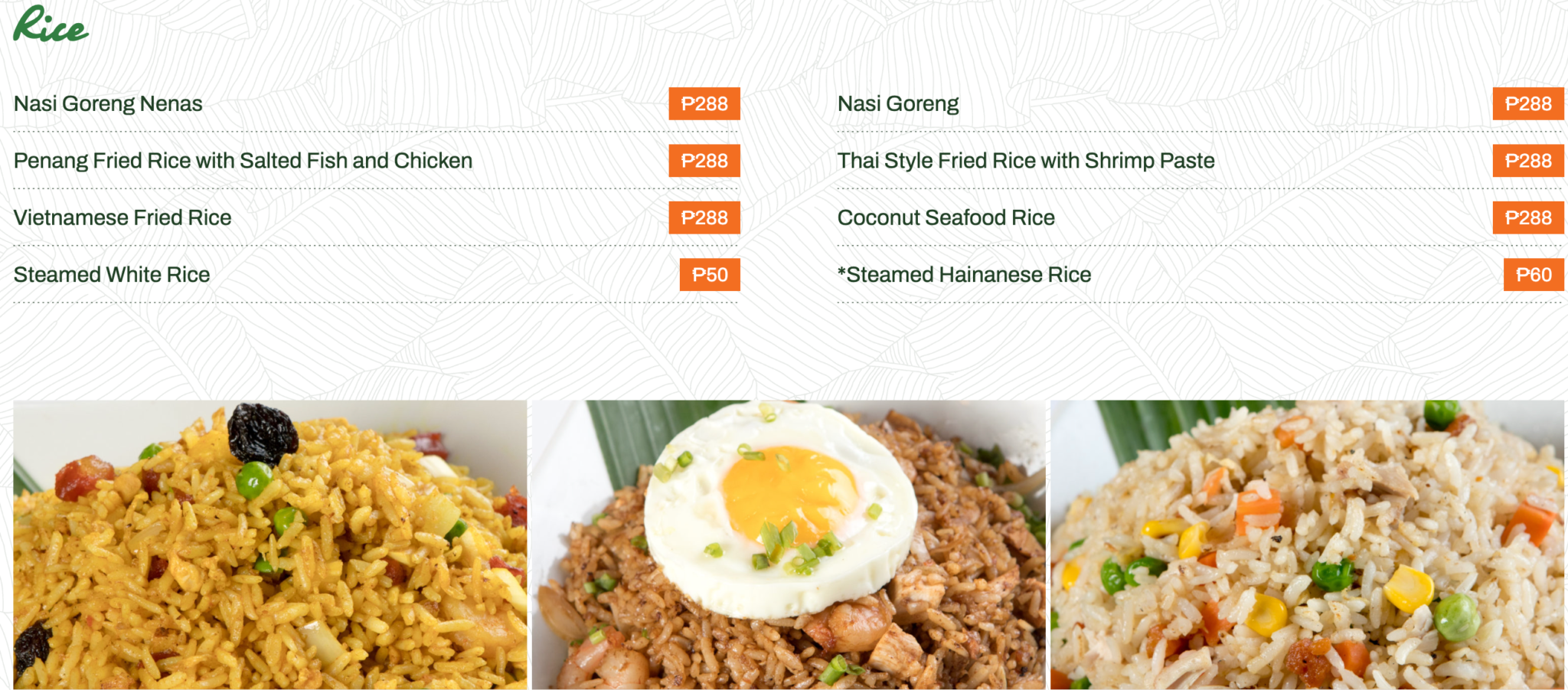 Banana Leaf Philippines Menu & Prices Updated 2024