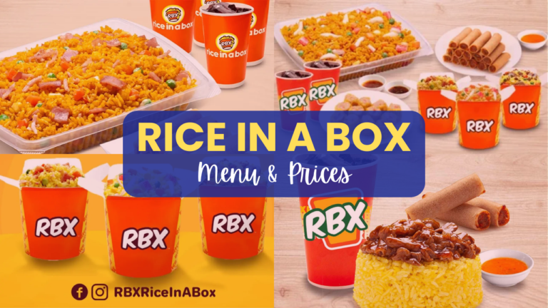 Rice In A Box Philippines Menu & Prices Updated 2024