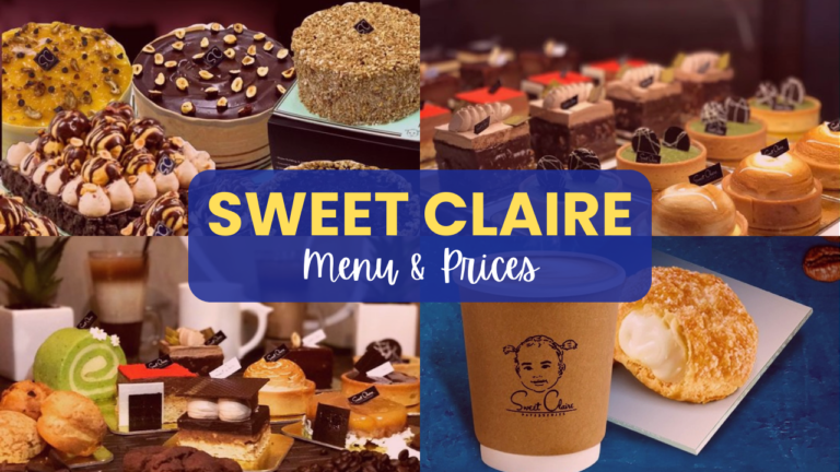 Sweet Claire Menu Prices Philippines Updated 2024