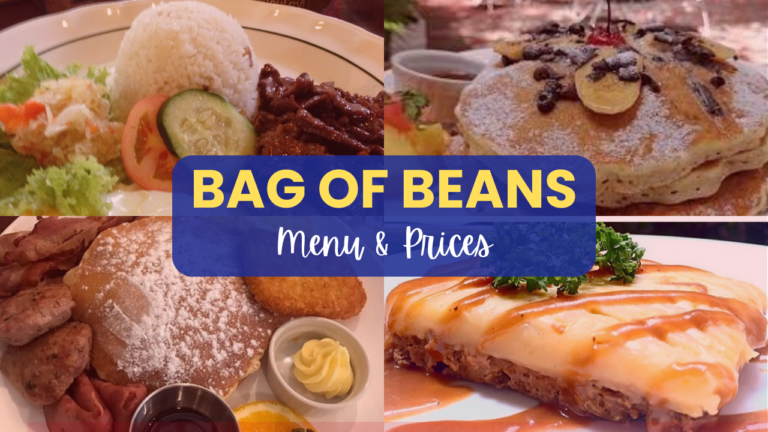 Bag of Beans Philippines Menu Prices Updated 2024