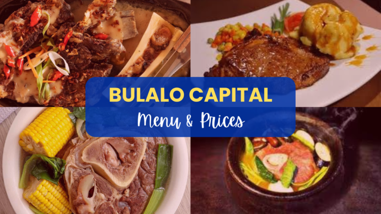 Bulalo Capital Philippines Menu Prices Updated 2024