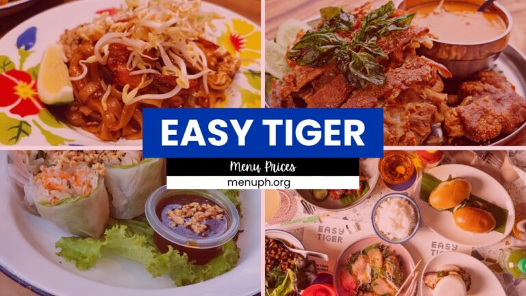 Easy Tiger Menu Philippines Prices Updated 2024