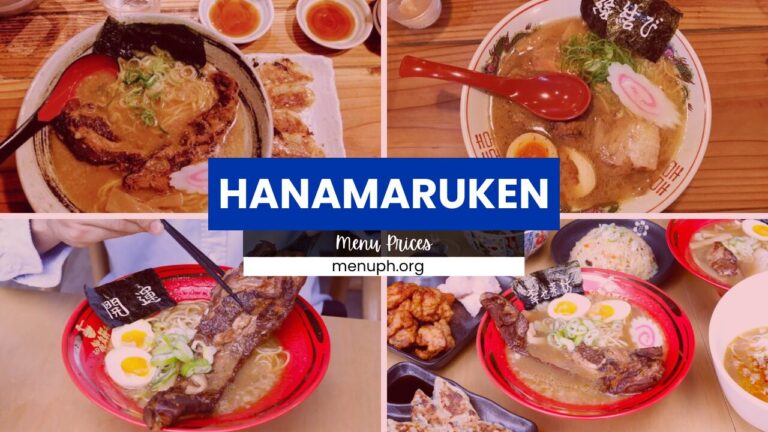 Hanamaruken Menu Philippines Prices Updated 2024