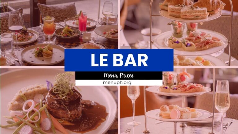 LE BAR MENU PHILIPPINES & UPDATED PRICES 2024