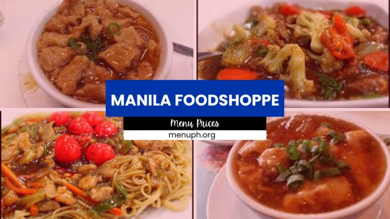 MANILA FOODSHOPPE MENU PHILIPPINES & UPDATED PRICES 2024