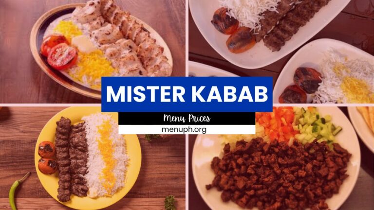 MISTER KABAB MENU PHILIPPINES & UPDATED PRICES 2024