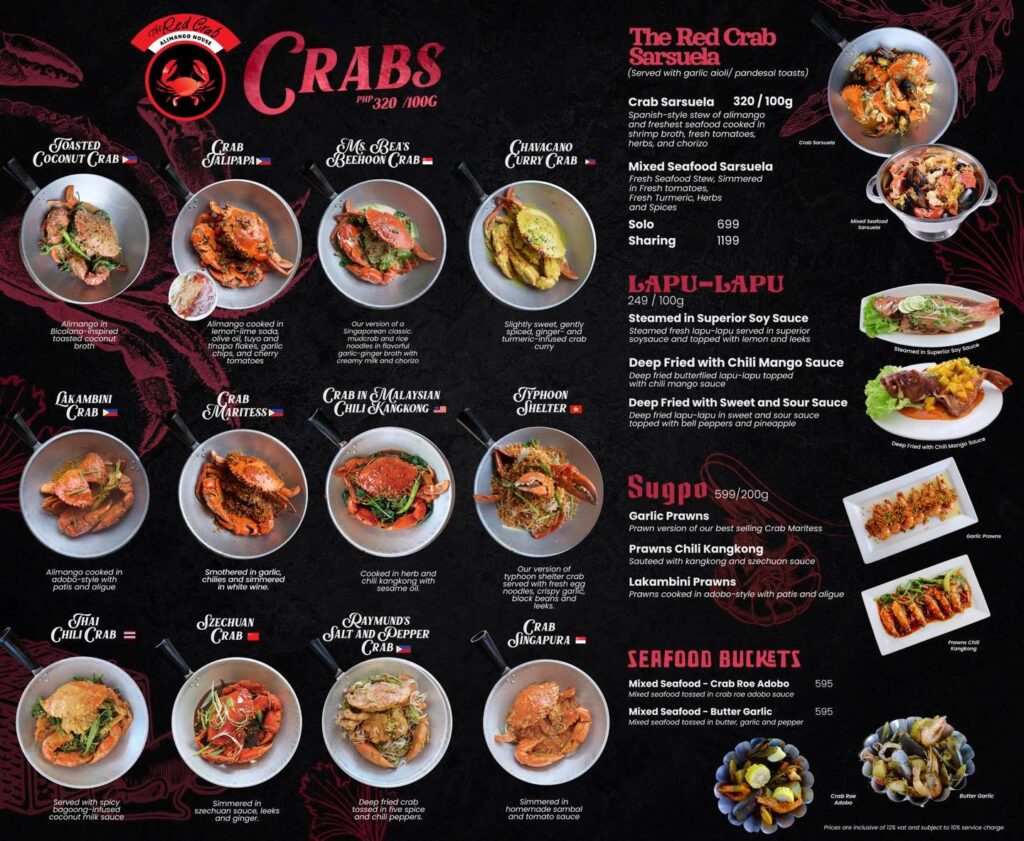 Red Crab Menu Philippines