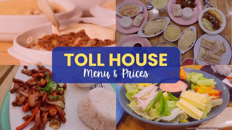 Toll House Menu Philippines Price Updated 2024