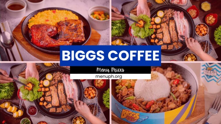 BIGGS COFFEE MENU PHILIPPINES & UPDATED PRICES 2024