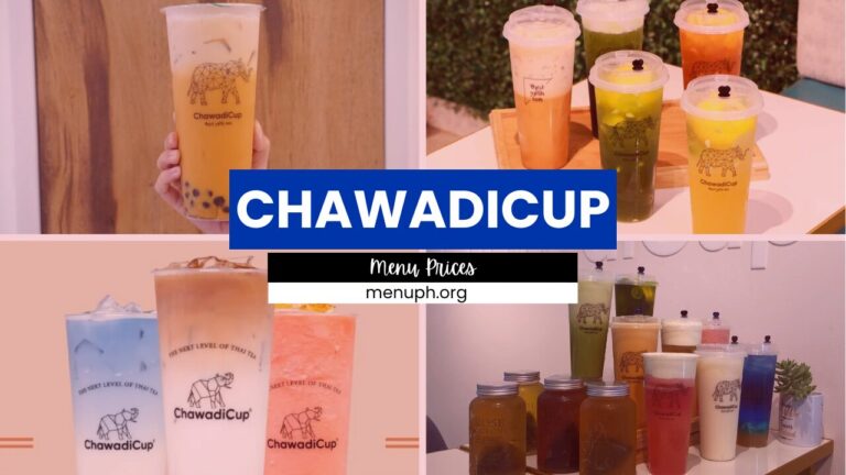 CHAWADICUP MENU PHILIPPINES & UPDATED PRICES 2024