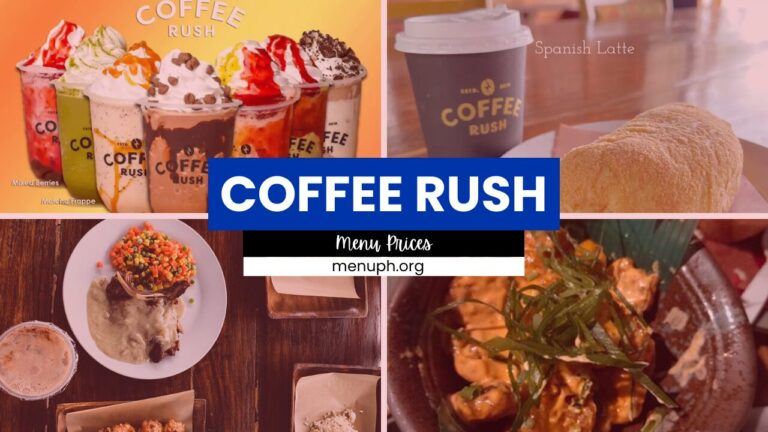 COFFEE RUSH MENU PHILIPPINES & UPDATED PRICES 2024