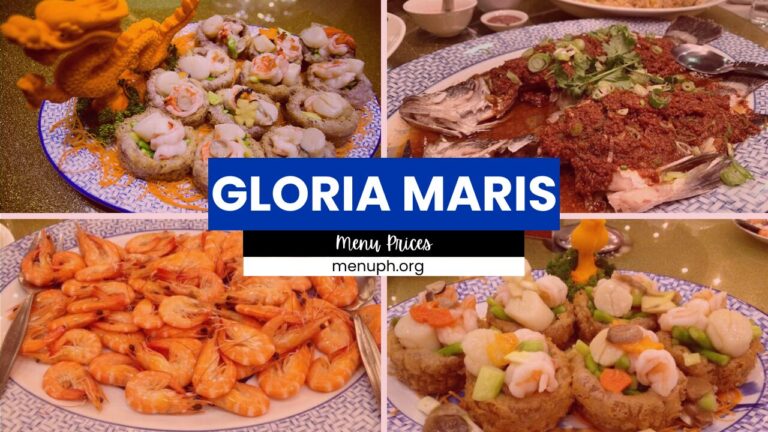 GLORIA MARIS MENU PHILIPPINES & UPDATED PRICES 2024