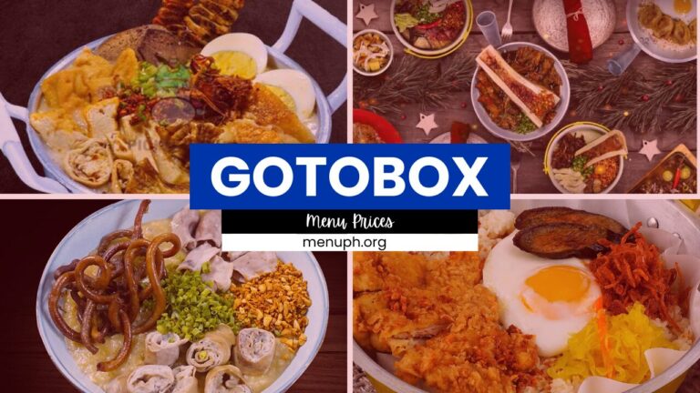 GOTOBOX MENU PHILIPPINES & UPDATED PRICES 2024