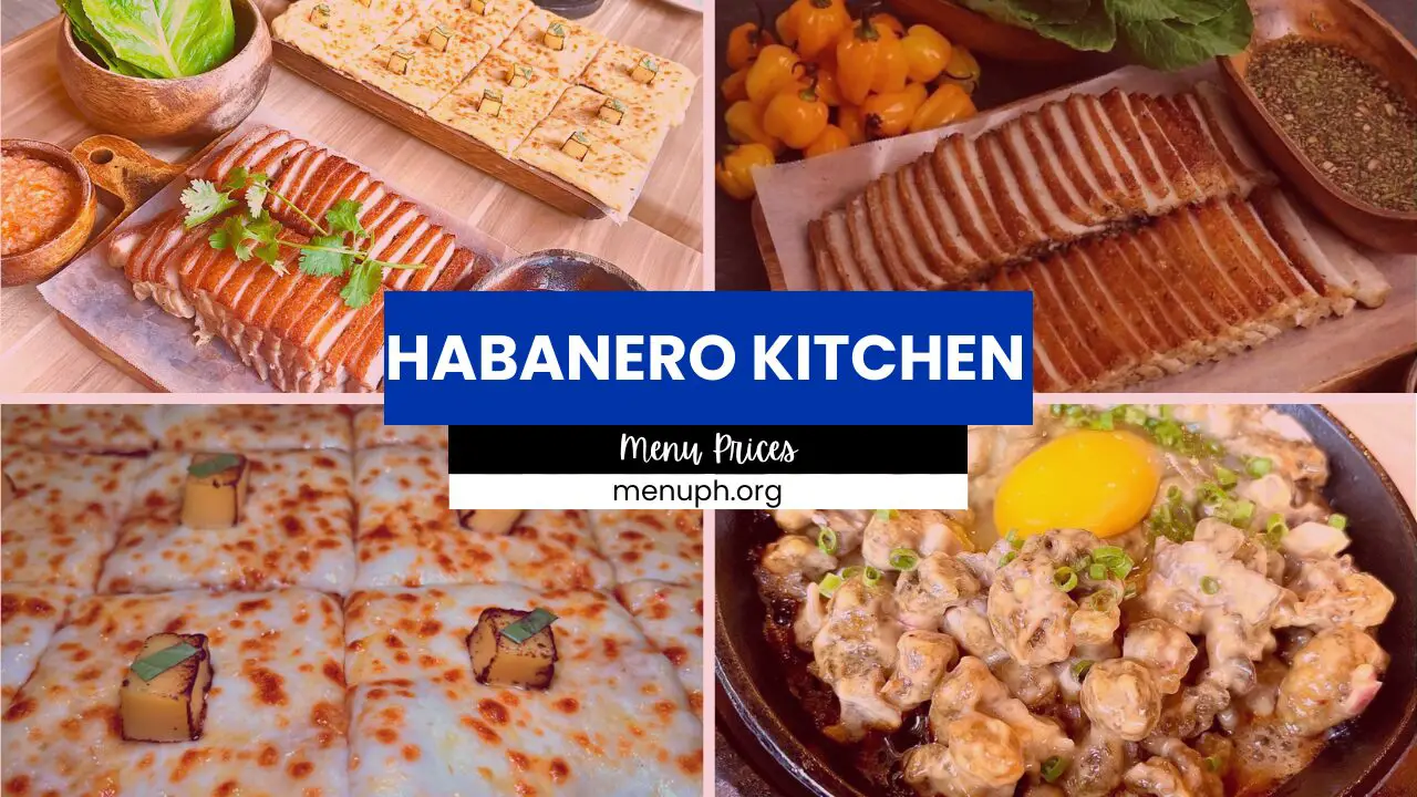 HABANERO KITCHEN BAR MENU PHILIPPINES 2025