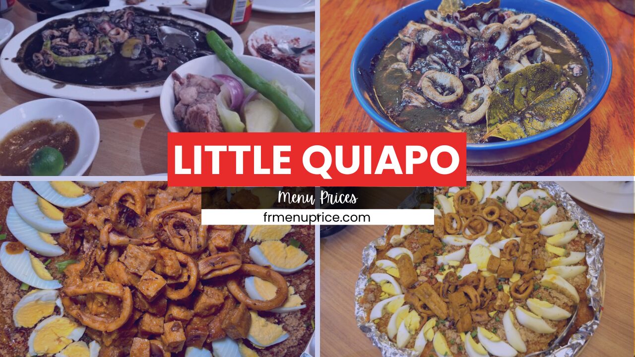 LITTLE QUIAPO MENU PHILIPPINES UPDATED 2025