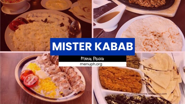 MISTER KABAB MENU PHILIPPINES & UPDATED PRICES 2024