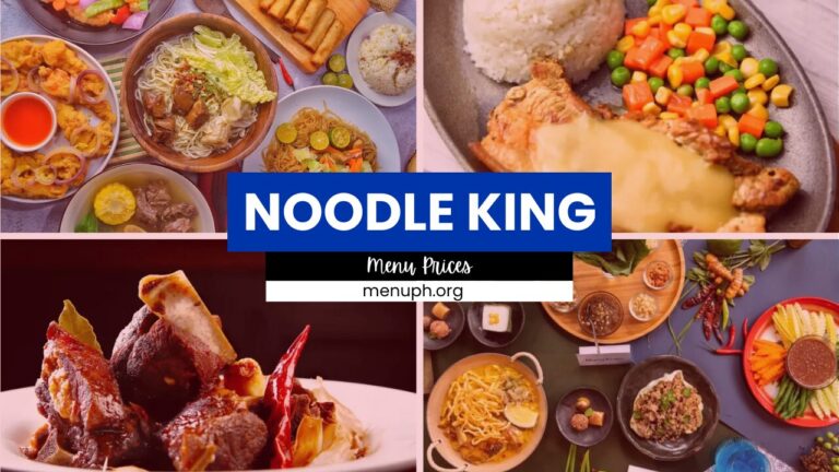 NOODLE KING MENU PHILIPPINES & UPDATED PRICES 2024