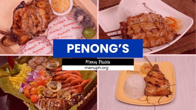 PENONG’S MENU PHILIPPINES & UPDATED PRICES 2024