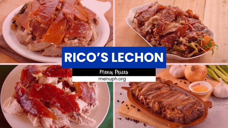 RICOS LECHON MENU PHILIPPINES & UPDATED PRICES 2024
