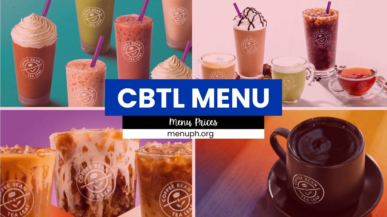 The Coffee Bean And Tea Leaf Menu Philippines And Updated Prices 2024