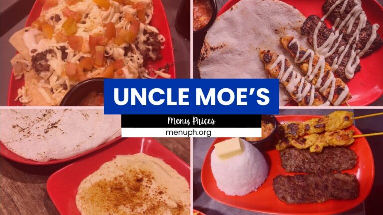 UNCLE MOE’S MENU PHILIPPINES & UPDATED PRICES 2024