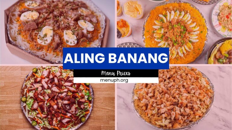 ALING BANANG MENU PHILIPPINES & UPDATED PRICES 2024