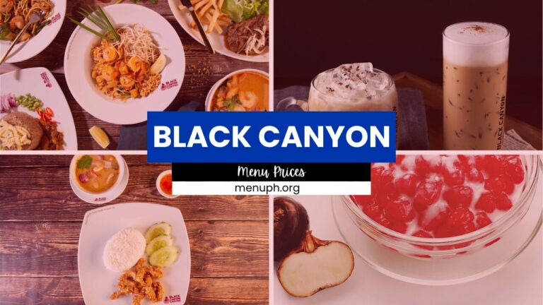 BLACK CANYON MENU PHILIPPINES & UPDATED PRICES 2024