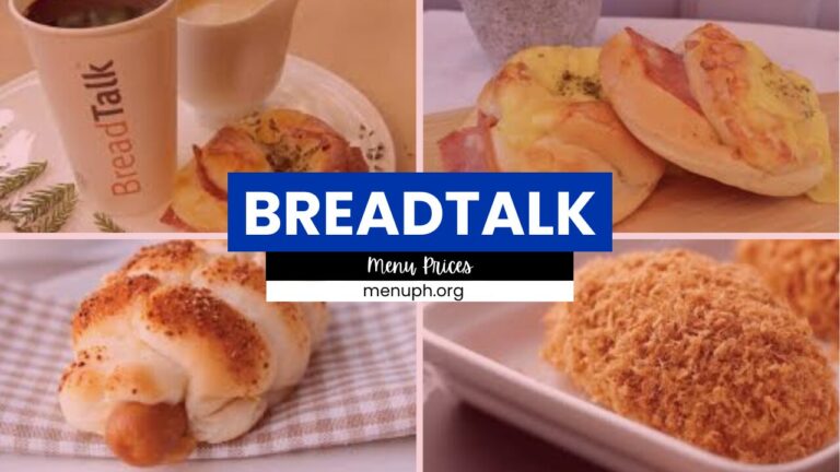 BreadTalk Menu Philippines Prices
