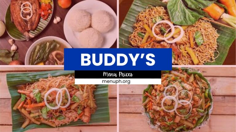 Buddy’s Menu Philippines Prices