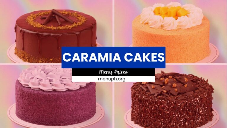 CARAMIA CAKES MENU PHILIPPINES & UPDATED PRICES 2024