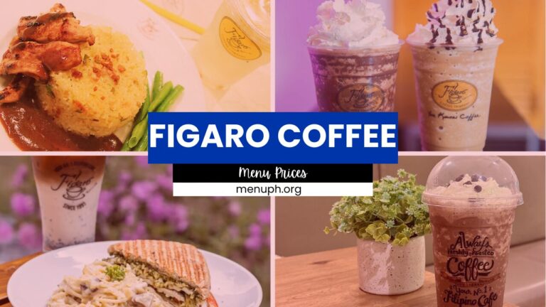 FIGARO COFFEE MENU PHILIPPINES & UPDATED PRICES 2024