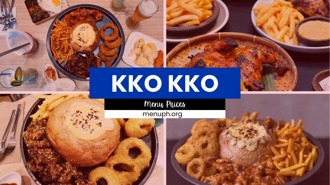 KKO KKO MENU PHILIPPINES & UPDATED PRICES 2025