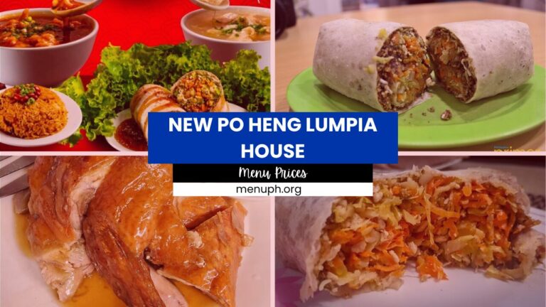 NEW PO HENG LUMPIA HOUSE MENU PHILIPPINES 2024